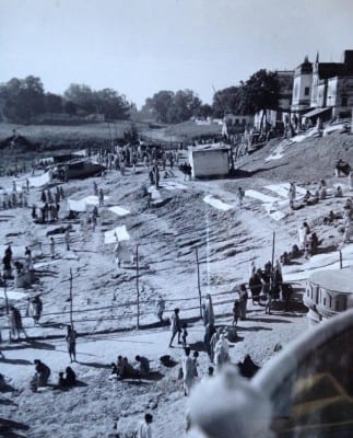 The bank of the river Ganges seen from Rewa Kothi, photo Alain Daniélou, 1942 (Alain Daniélou Foundation Archive, Zagarolo).