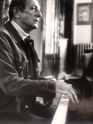 Alain Daniélou in 1981, photo by Jacques Cloarec.