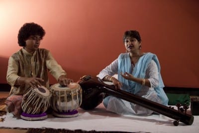 3/18 - Paris Orchestra at Alain Daniélou Foundation - Paris Orchestra and National Music Conservatory's students introduced to Indian Classical Music (crédits : Mario D'Angelo)