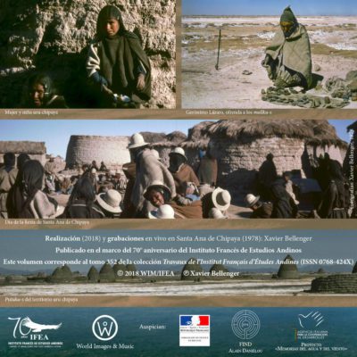 3/3 - Pueblo Uru Chipaya, Música y cultura de Bolivia, CD audio de Xavier Bellenger